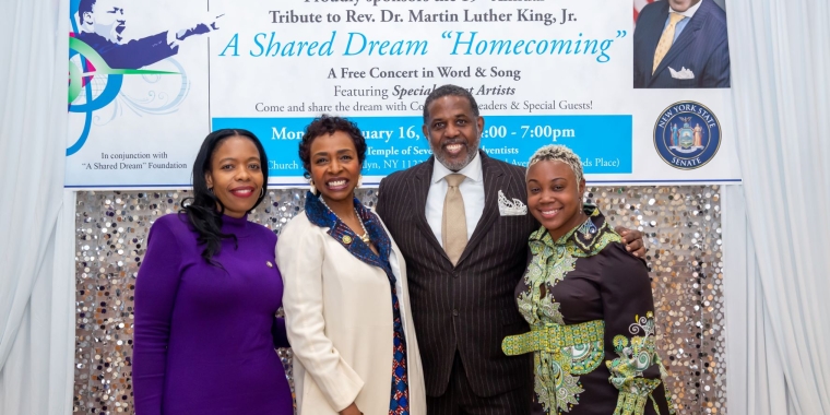 In partnership with A Shared Dream Foundation, Senator Parker hosts the 19 th Annual Community Tribute Concert Honoring the Life of Dr. King