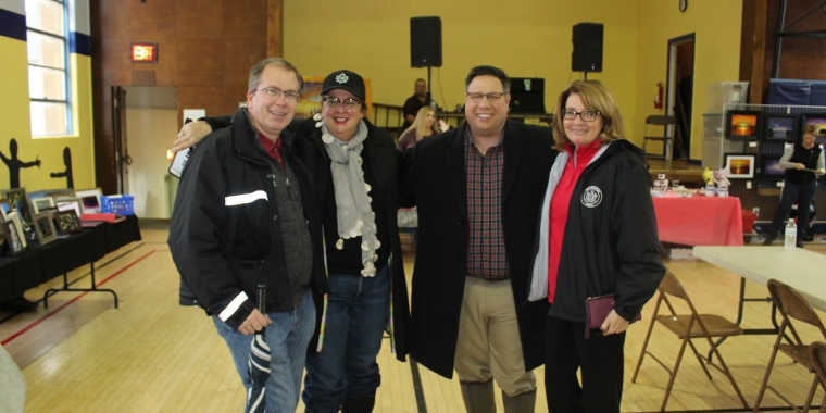 Left to right: Mayor Bill Sherman, Chantell Hotaling, Assemblyman Brian Manktelow, Senator Pam Helming