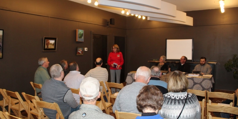 Senator Pam Helming speaking at the New York State Wine Grape Growers 2020 Annual Members Meeting.