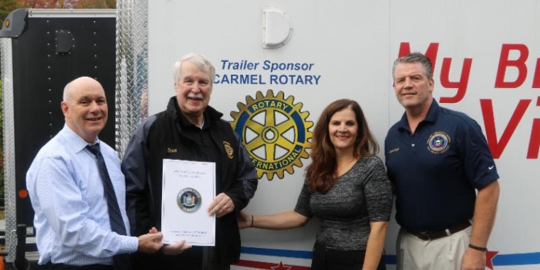 Carmel Rotary Club Foundation and Yorktown Self Storage Recognized for their Assistance
