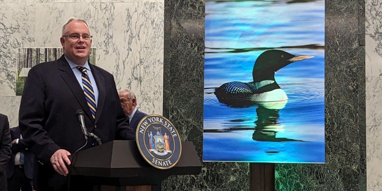 Senator Stec speaks at Adirondack Day in Albany