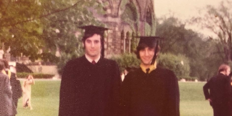 Senator Tedisco and his Union College Basketball Co-Captain Bob Pezzano at their graduation