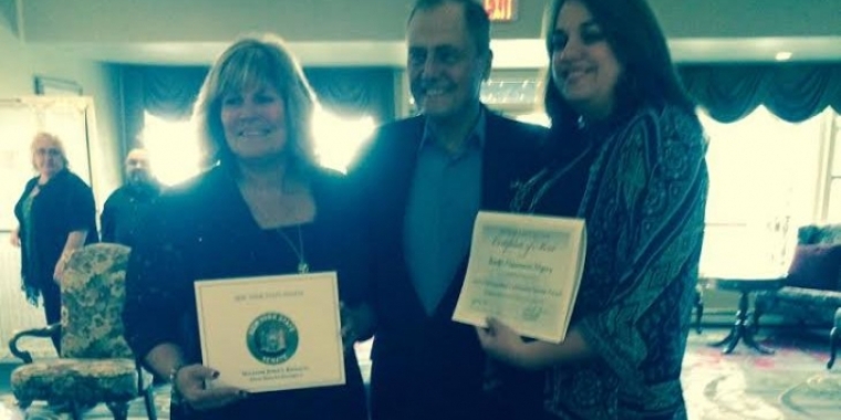 Senator Bonacic is pictured with Joanne Lionetti-Gerow and Barbi Neumann-Marty