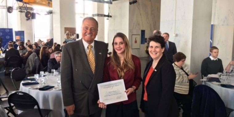 Senator Bonacic is pictured with (L-R), Renita Johnson, and Dr. Kristine Young.