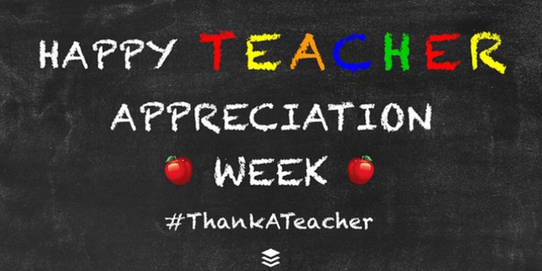 National Teacher Appreciation Week is this week with National Teacher Appreciation Day being observed on Tuesday, May 3rd.