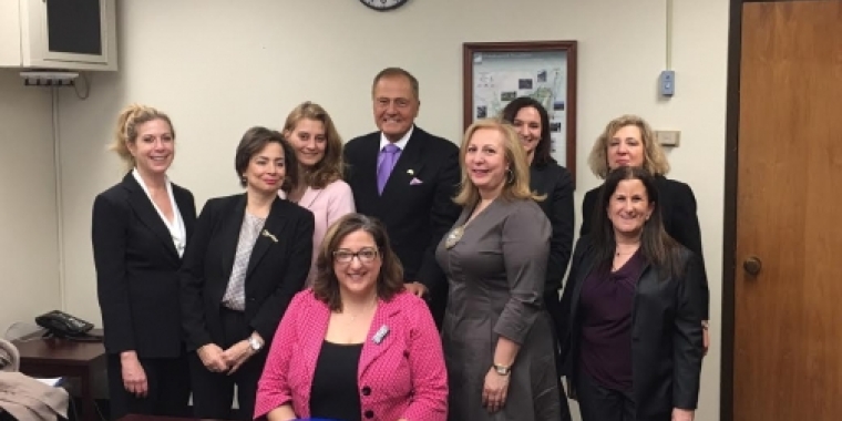 Senator Bonacic is pictured with members of the Women’s Bar Association of New York.