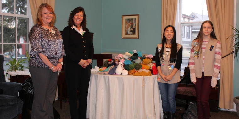 Senator Serino is pictured above (from left to right) with Ericka Von Salews, Executive Director of the Vassar-Warner Home and Girl Scouts, Olivia Rockrohr and Rebecca Johnston of LaGrange.